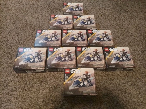 Lot of 11 Lego Set # 75400 Star Wars Plo Koon’s Jedi Starfighter Microfighter