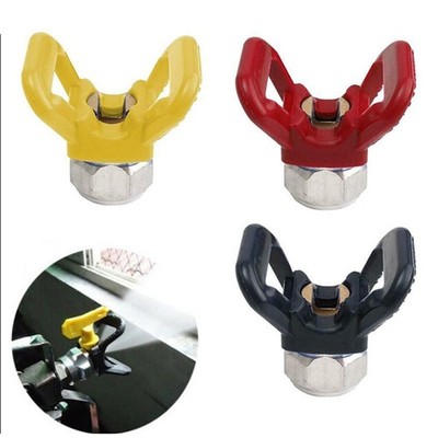 High Pressure Airless Paint Spray Flat Tip Nozzle Kit Guard For Sprayer