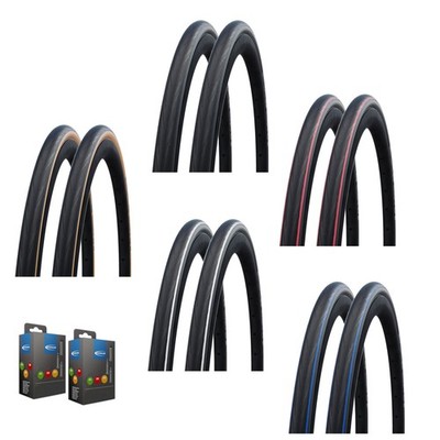 2 x Schwalbe Lugano 2 'Draht' Reifen + Schlauch Set - 2026 K-Guard Pannenschutz