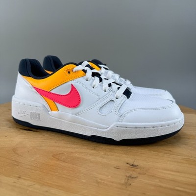 Womens 7.5 / Mens 6 - Nike Full Force Low 90's Shoes 'Neon Pack' White Blue Pink