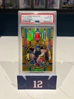 TOM BRADY 2019 PANINI PRIZM DRAFT GOLD PRIZM STAINED GLASS /10 PSA 10 GOAT HOF