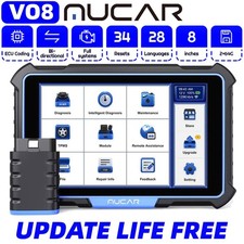 MUCAR VO8 Automotive Diagnostic Scanner BT Bidirectional E.CU Coding 34 Service