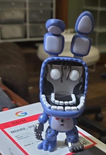Five Nights at Freddy's Bonnie Vinyl Figure Blue Black White Collectible