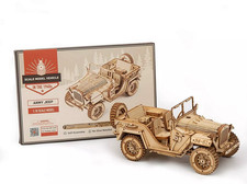 ROKR - MC 701 - Army Jeep - drewniany zestaw 3D / puzzle