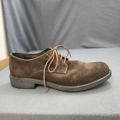 Geox Respira Mens 40 Brown Suede Oxford Derby Shoes Lace Up Comfort Casual