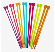 14Pcs Short Knitting Needle Set 25cm/9.8in - Knitting Starter Kit, Plastic