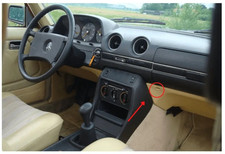 Mercedes W123 Under Dash Kick Panel Cap Cover Trims 6 Pieces Set 1239880035