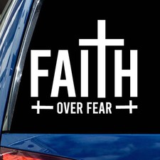 Faith Vinyl Die Cut Decal Sticker - Jesus Christ Christian Religious God