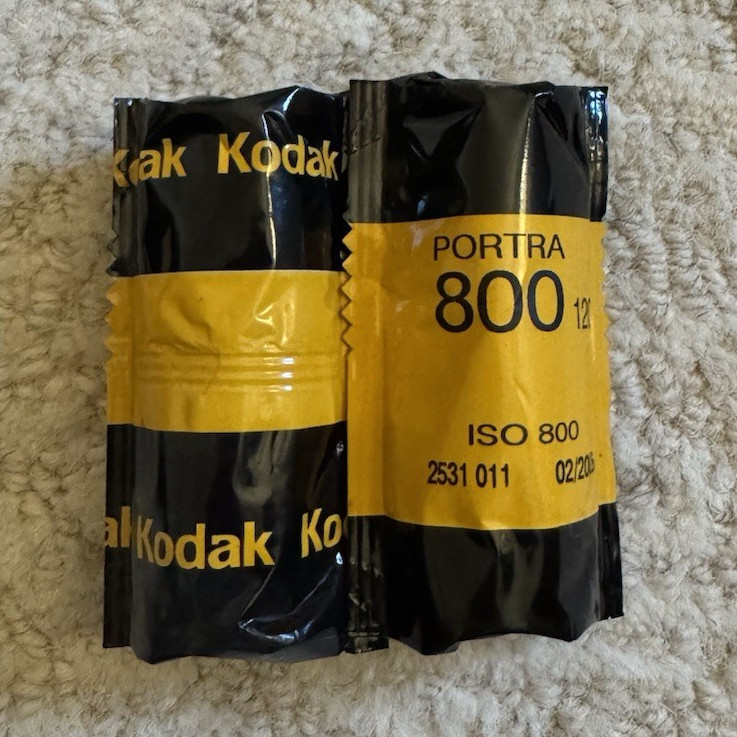 Kodak Portra 120 Print Color Film 800 ISO 12 Exp 02/2009 MPN 2531 011