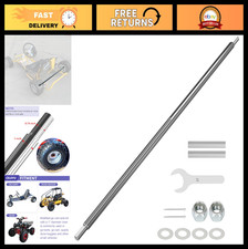 Heavy Duty 44" Go Kart Live Axle Kit - 1" Diameter, 3/4" Step Down, Fine Thread