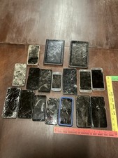 Lot Of 15 Assorted Cell Phones, 2 Tablets For Parts Or Repair