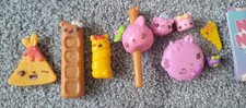 Num Noms Dippers Series 2 - 9pc SUPER RARE Lot w/ 4 Collector Sheets