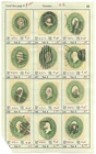 US Fancy Cancel Postal Stationery U311 Cut Squares Collection used Stamps