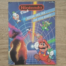 Club Nintendo Gro&szlig;er Flyer Werbeflyer Insert Beileger Postkarte SNSP-HW-NOE