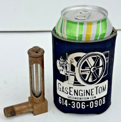 LUNKENHEIMER Brass Sight Feed Glass Oil Gauge Hit Miss Gas Engine Steam