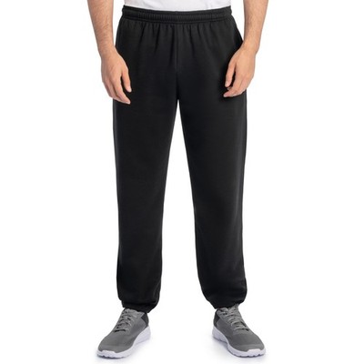 Sweatpants Eversoft Fleece Elastic Bottom Regular Big Man Black 3X-Large US