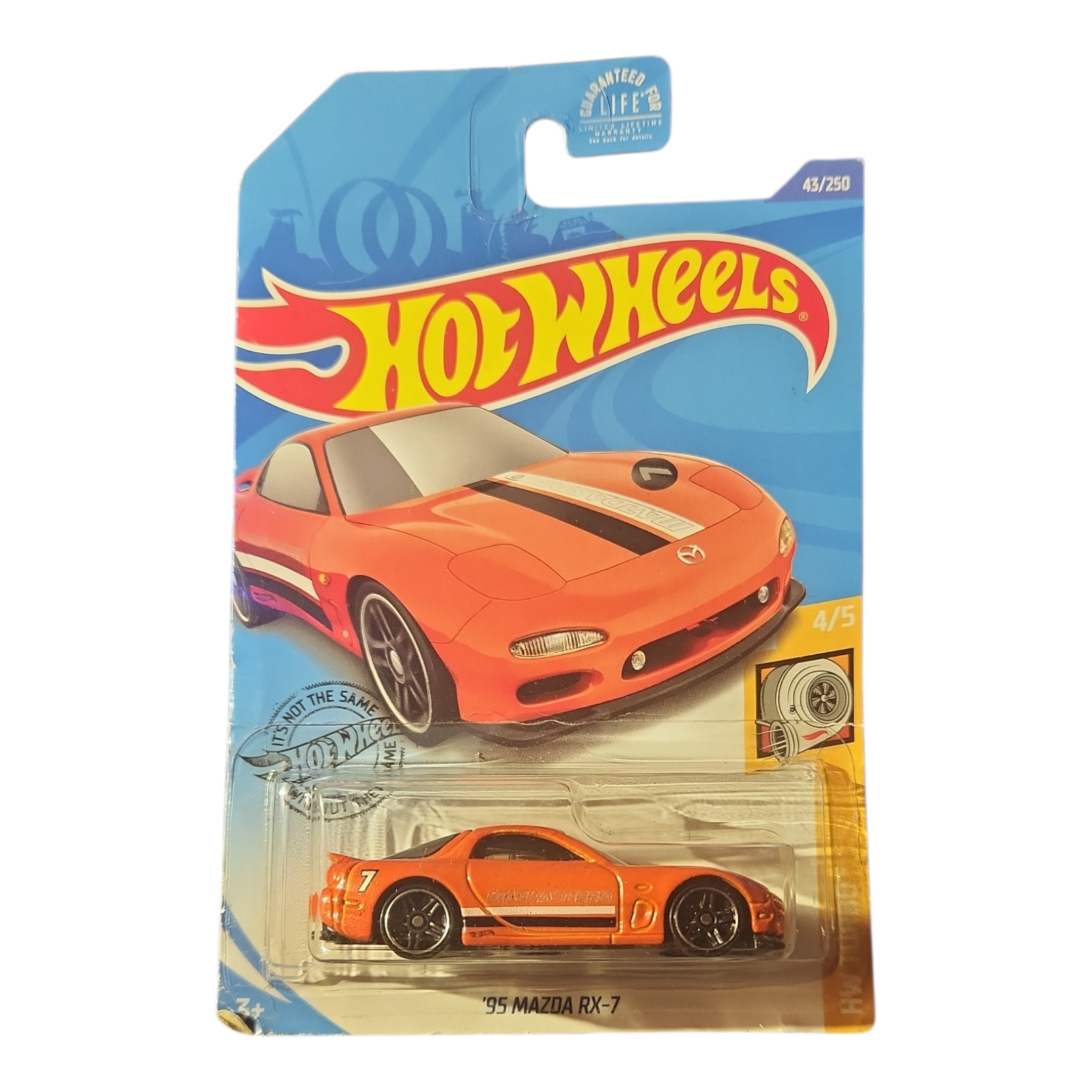 Hot Wheels - 95 Mazda RX-7 (Orange) - HW Turbo 4/5 - 2017 Mattel