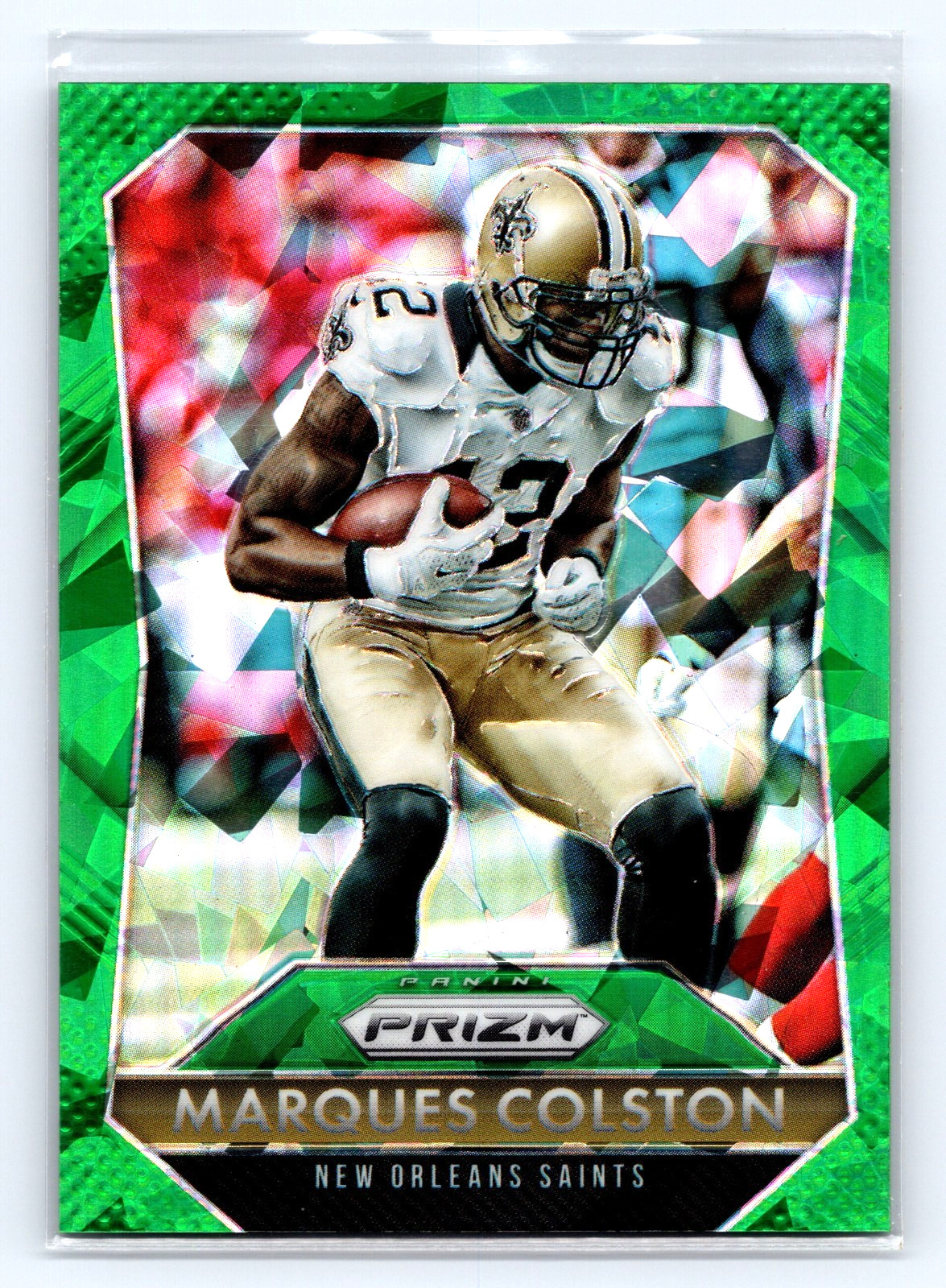 2015 Panini Prizm Prizms Green Cracked Ice #179 Marques Colston /75 Saints