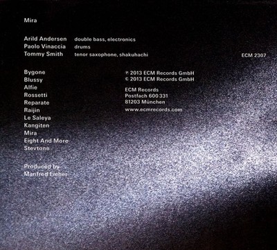 ARILD ANDERSEN/TOMMY SMITH (SAXOPHONE)/PAOLO VINACCIA - MIRA NEW CD