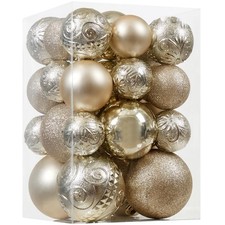 Christmas Ball Ornaments - 30pcs Shatterproof Christmas Ornaments Set Plastic...