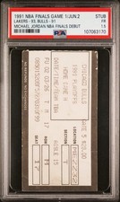 1991 NBA Finals Bulls vs Lakers - Jordan Debut Ticket in the NBA Finals! MVP HOF