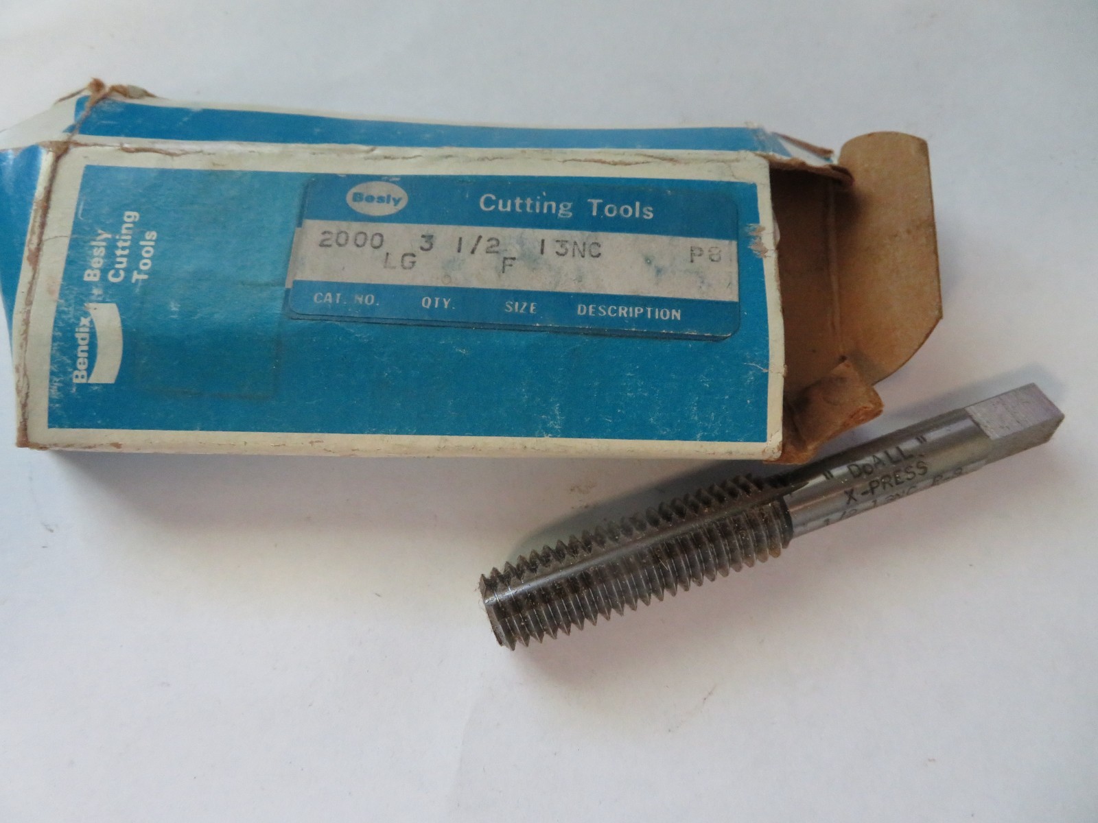 1 pcs BESLY DoALL 1/2-13 X-PRESS Thread Forming Form P-8 Tap USA