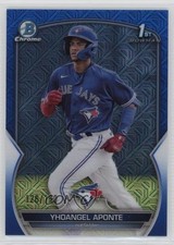 2023 Bowman Chrome Prospects Blue Refractor /150 Yhoangel Aponte #BCP-110 0yy3