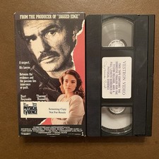 Physical Evidence VHS 1989 Screener Promo Tape Vestron Video Burt Reynolds