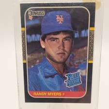 Donruss 1987 Rated Rookie Randy Myers New York Mets Rookie Card #29. rookie card picture