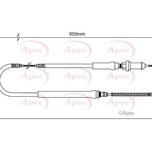 APEC Cable Pull, parking brake CAB1259