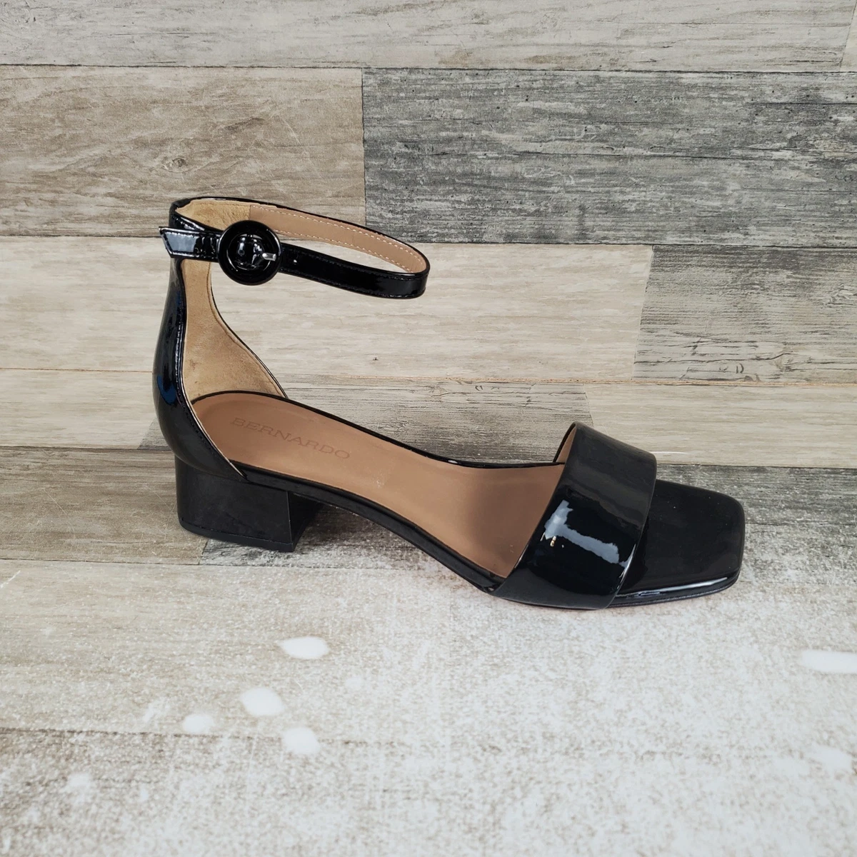 Block Heel Patent Leather Upper Formal Sandals for Women for sale | eBay