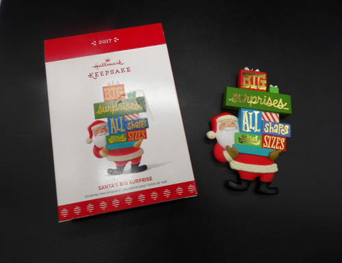 2017 Hallmark Keepsake Santa's Big Surprise Ornament