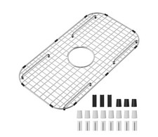 Sink Bottom Grid 27-1/2" x 14-1/4", Centered Drain with Corner Radius 3-1/2", st