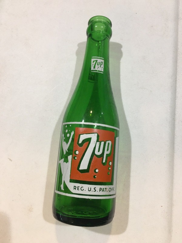 Vintage ACL 7UP Bottle  7up 7 Up 7 Up The “Fresh Up” Drink