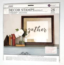 IOD Decor by Prima Stamps Brand New Alpha II Retired 1st Generation 26 Piece Set