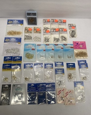 Large Mixed Lot 38 New Packs Of Lever Backs & MORE Assortment Of Jewelry Making