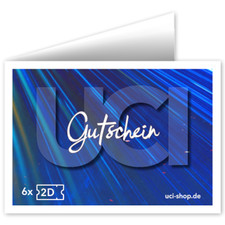 UCI Kino Gutschein – 6er Ticket / 6 Filmgutscheine (Digitaler Versand)