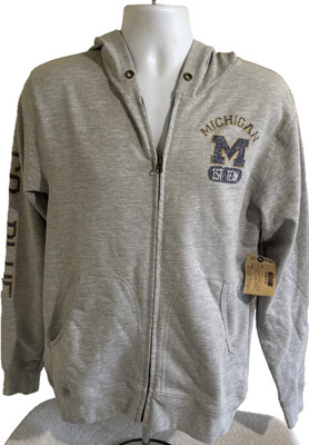 Michigan Wolverines Hoodie Mens Medium NCAA Football Go Blue 1st Team Tailgate
