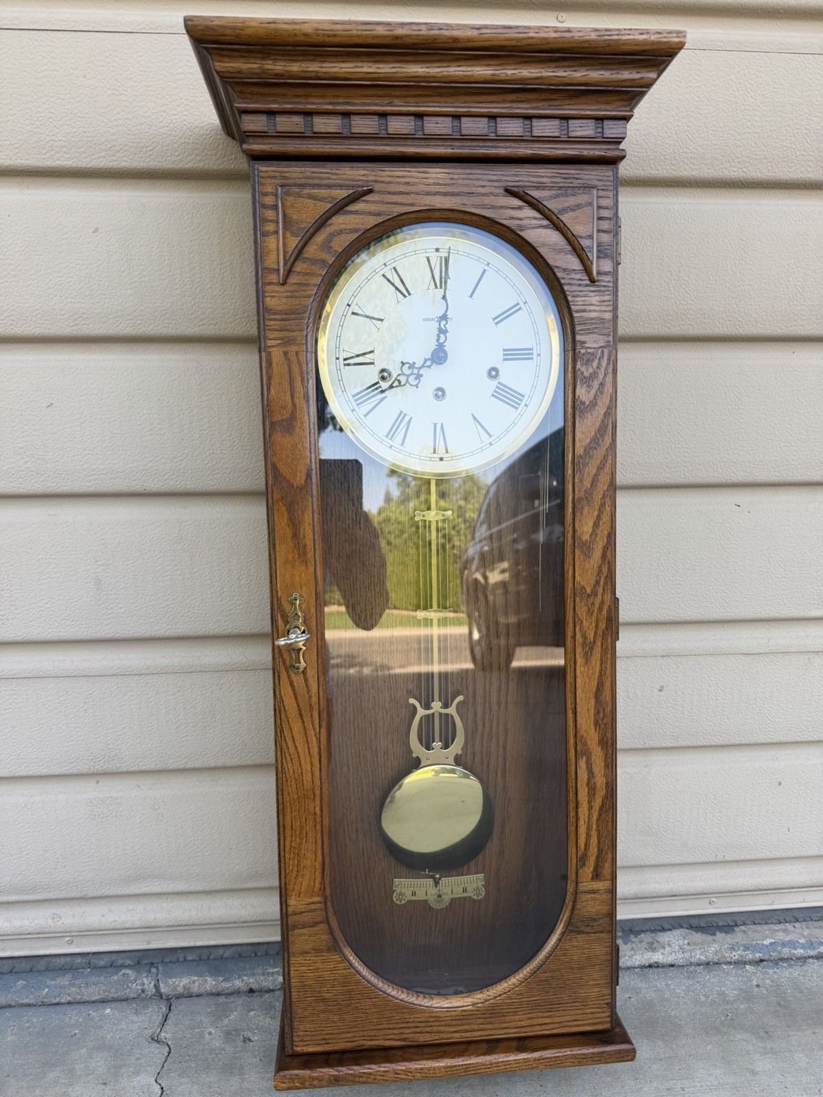 Howard Miller Westmont Wall Clock (Model 613-110) Mechanical Oak Yorkshire