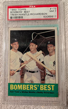 1963 Topps Bombers Best Mickey Mantle Tom Tresh Bobby Richardson #173 PSA 7 NM
