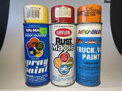 Vintage Spray Paint Lot Of 3 Cans. Krylon rust magic, Walmart,  Duplicolor.