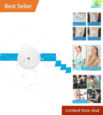 Adhesive CGM Patches - Transparent, Sweatproof, Last Up to 14 Days - 20 Pack