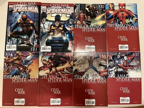 Amazing Spider-Man 530 531 532 533 534 535 536 537 2006 Civil War VF/NM