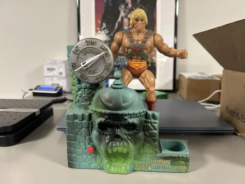 New Listingmasters of the universe vintage He Man Talking Tooth Brush Holder