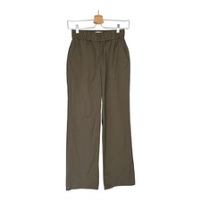 Everlane The Easy Pants Women's Size XS Elastic Pull On Kalamata Green Wide Leg