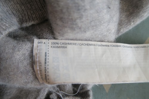 Pull gris col rond , manches longues, Mango, t: S. 100% cachemire. - Imagen 11 de 12