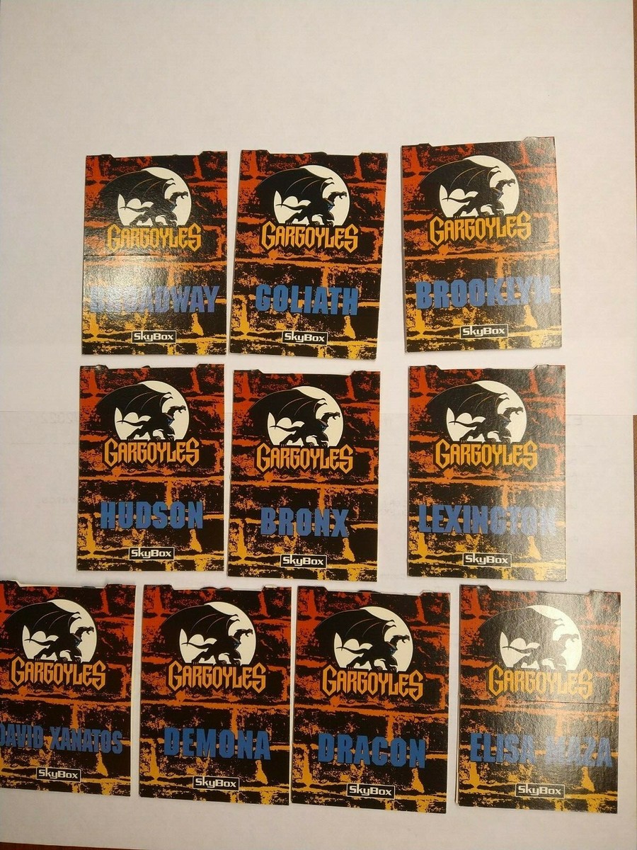 Gargoyles Trading cards Pop-up card set Disney Stand-Up NEW
