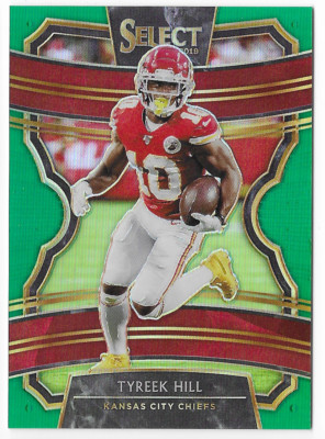 TYREEK HILL 2019 PANINI SELECT GREEN PRIZM CARD #5/5!