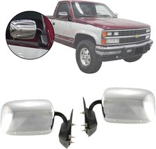Mirror Set Chrome For 1988-2001 Chevy GMC C/K Series Pickup