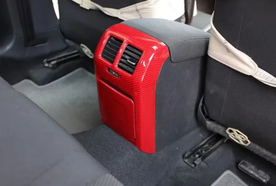 25PCS Red Carbon Fiber Car Interior Kit Cover Trim For Volkswagen Golf 2010-2012 Foto 3 de 4